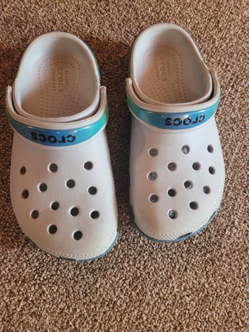 Kid Crocs (Gray with blue-green) - Picture 3 of 4